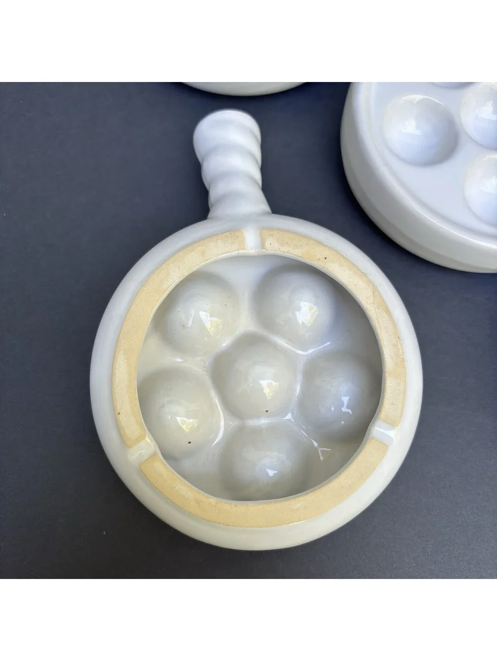 Escargot Dishes 5 Set Snail Plates With Handles, Scallops Mussels Bakeware